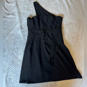 Shoshanna Black One-Shoulder Dress